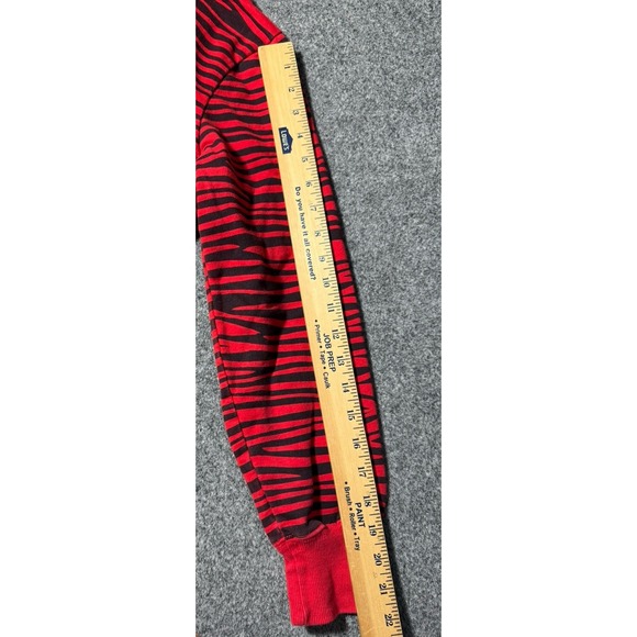 Abbey Dawn Avril Lavigne Zebra Striped Hoodie Cat Ears & Studs XL Y2K Vintage - Picture 15 of 15